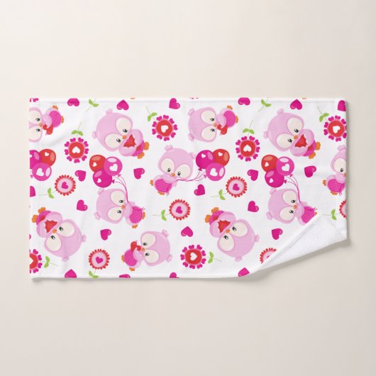 Eigendom, kotelbezit, roze bezit, hart bad handdoek (Handdoek)