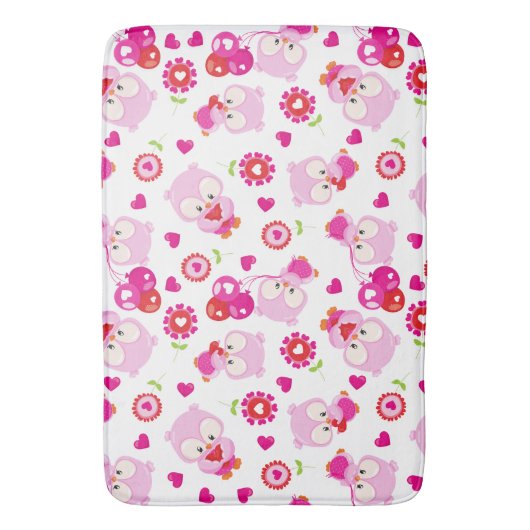 Eigendom, kotelbezit, roze bezit, hart badmat (Voorkant Verticaal)