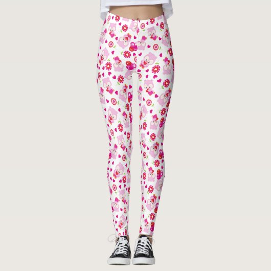 Eigendom, kotelbezit, roze bezit, hart leggings (Voorkant)