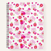 Eigendom, kotelbezit, roze bezit, hart notitieboek (Voorkant)