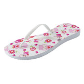 Eigendom, kotelbezit, roze bezit, hart teenslippers (Schuin)