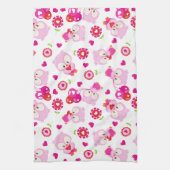 Eigendom, kotelbezit, roze bezit, hart theedoek (Verticaal)