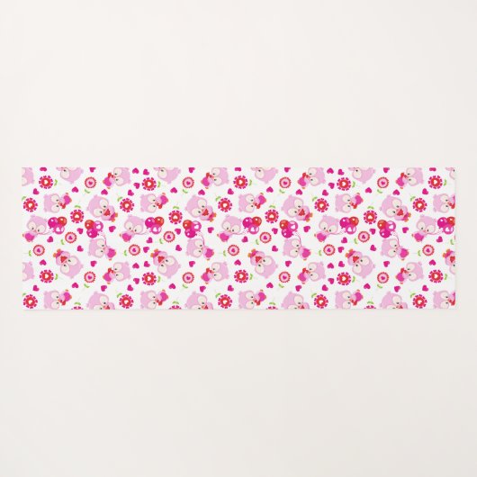 Eigendom, kotelbezit, roze bezit, hart yogamat (Achterkant (horizontaal))