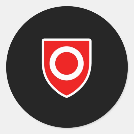 Eigendom Ronde Sticker (Voorkant)