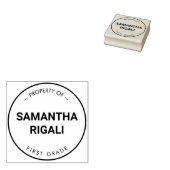 Eigendom van aangepaste naam klasstempel 	rubberstempel (Gestempeld)