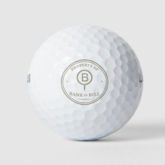 Eigendom van Bank of Bill Institutionele Uitgave Golfballen