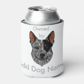  eigendom van (Blue Heeler) Blikjeskoeler (Blikje Voorkant)