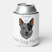  eigendom van (Blue Heeler) Blikjeskoeler (Blikje Achterkant)