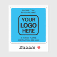 Eigendom van Business Logo Simple Modern Sky Blue