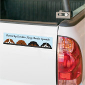 Eigendom van Cavalier King Charles Spaniels Bumpersticker (Op Truck)