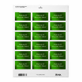 EIGENDOM VAN DE ADRESETIKETTEN ETIKET (Full Sheet)