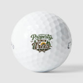 Eigendom Van De Bomen Golfballen - Grappige Slice (Voorkant)