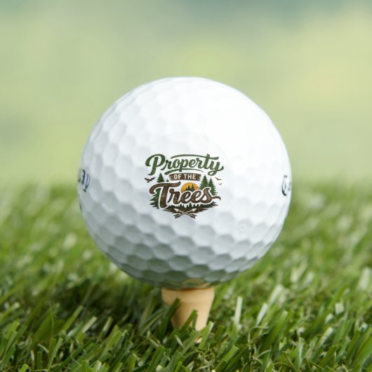 Eigendom Van De Bomen Golfballen - Grappige Slice (Insitu Shirt)