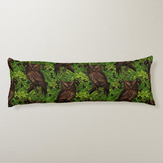 Eigendom van de eikenboom, groen en bruin lichaamskussen (Achterkant)