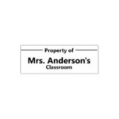 Eigendom van de klas van de leraar zelfinktende stempel (Design)