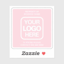 eigendom van de onderneming | Roze | Witte Logo