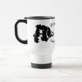 Eigendom van een Border Collie Funny Dog Reisbeker (Links)