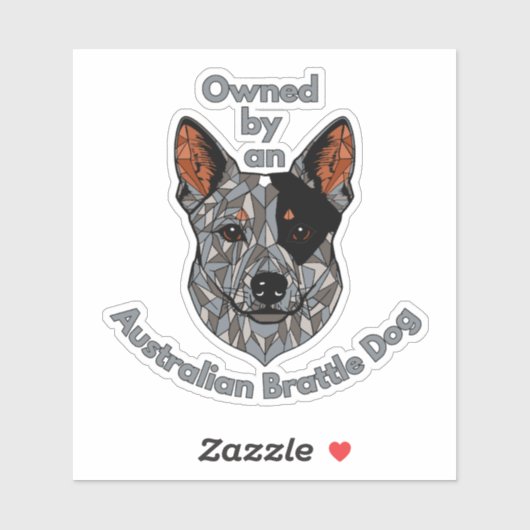 Eigendom van een Brattle hond Sticker (Vel)