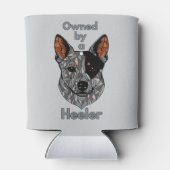 Eigendom van een Heeler (Blauw) Blikjeskoeler (Achterkant)