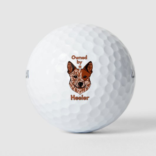 Eigendom van een Heeler (Rood) Golfballen (Voorkant)