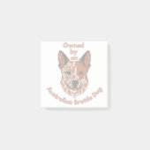 Eigendom van een Heeler (Rood) Post-it® Notes (Voorkant)