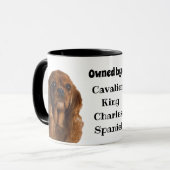 Eigendom van een Ruby Cavalier King Charles Spanie Mok (Voorkant links)