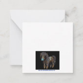 Eigendom van een Shetland Note Card Notitiekaartje (Achterkant)