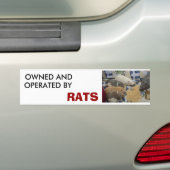 eigendom van en geëxploiteerd door RATS Bumpersticker (Op auto)
