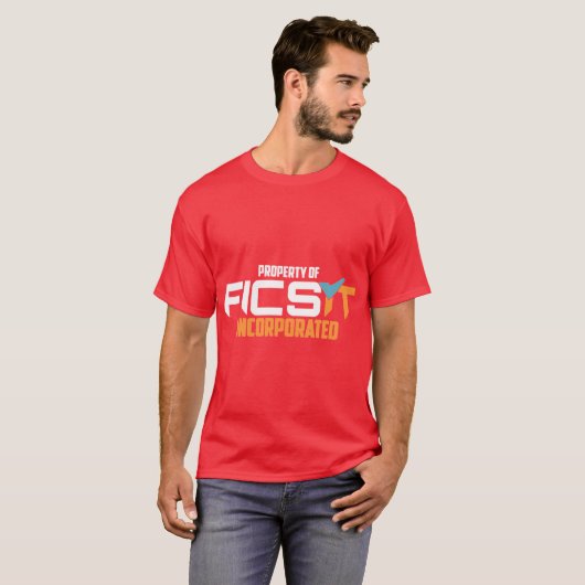 Eigendom van FICSIT Satisfaction Emblem T-shirt (Voorkant volledig)