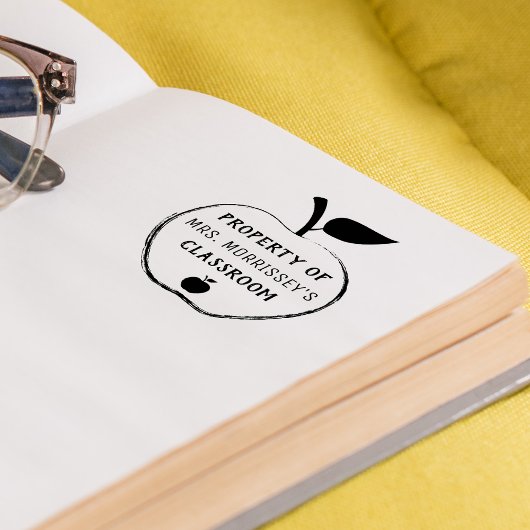 eigendom van | Gepersonaliseerd | Apple Zelfinktende Stempel