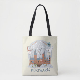 Eigendom van Hogwarts Cartoon Grafiek Draagtas