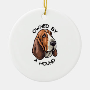 Eigendom van iemand Basset Hound Keramisch Ornament