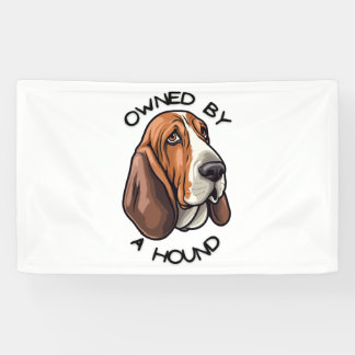 Eigendom van iemand Basset Hound Spandoek