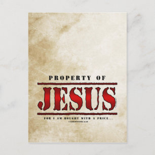 Eigendom van Jezus Briefkaart