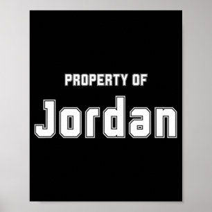 Eigendom van Jordan Funny Bachelorette Cadeaus voo Poster