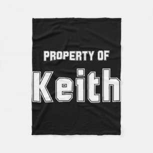 Eigendom van Keith Grappige Bachelorette Cadeaus V Fleece Deken