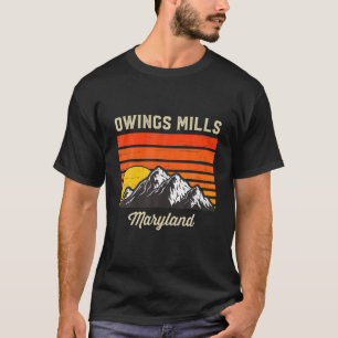 Eigendom van Mills Maryland Hometown City State US T-shirt