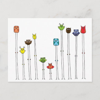 Eigendom van multicolors briefkaart