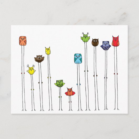 Eigendom van multicolors briefkaart (Voorkant)