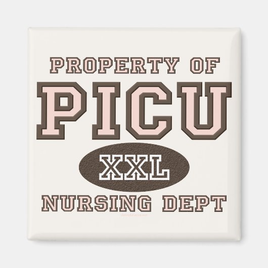 Eigendom van PICU Verpleegafdeling Magnet Magneet (Voorkant)