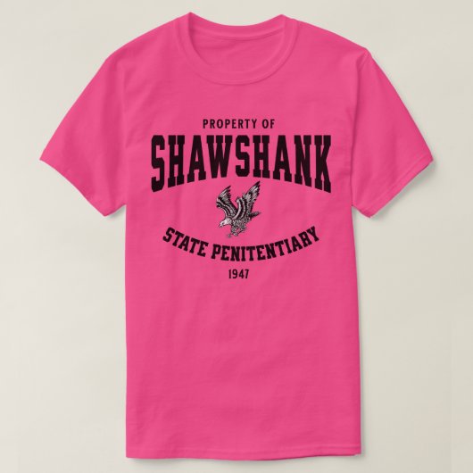 Eigendom van Shawshank State Penitentiary 1947 T-shirt (Design voorkant)