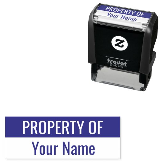 Eigendom van Sjabloon Zelfinktende Stempel (In situ)