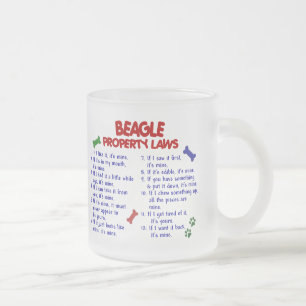 Eigendomswetten BEAGLE 2 Matglas Koffiemok