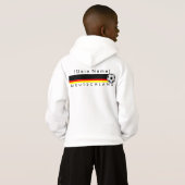 Eigener Name Fussball Deutschland Pullover Herz (Achterkant volledig)