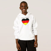 Eigener Name Fussball Deutschland Pullover Herz (Voorkant volledig)