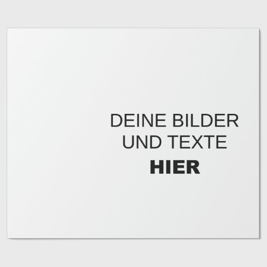 Eigenes Geschenkpapier gestalten - eigenes Design Cadeaupapier (Vlak)