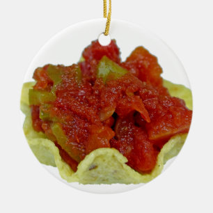 Eigengemaakte Salsa Keramisch Ornament