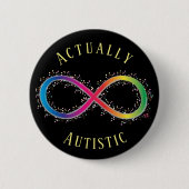 Eigenlijk Autistic Pride Button (Voorkant)