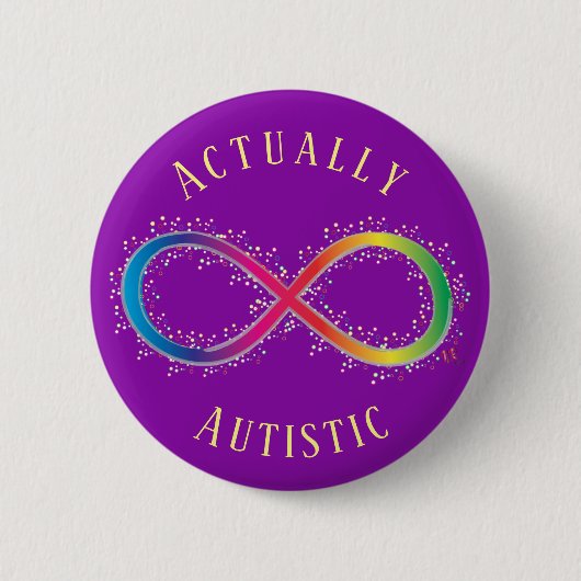 Eigenlijk Autistic Pride Button (Voorkant)
