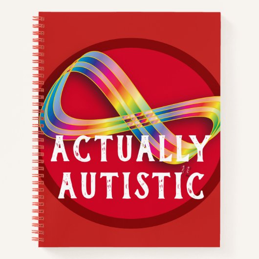 Eigenlijk autistisch Autistic Pride Sketch Book Notitieboek (Voorkant)